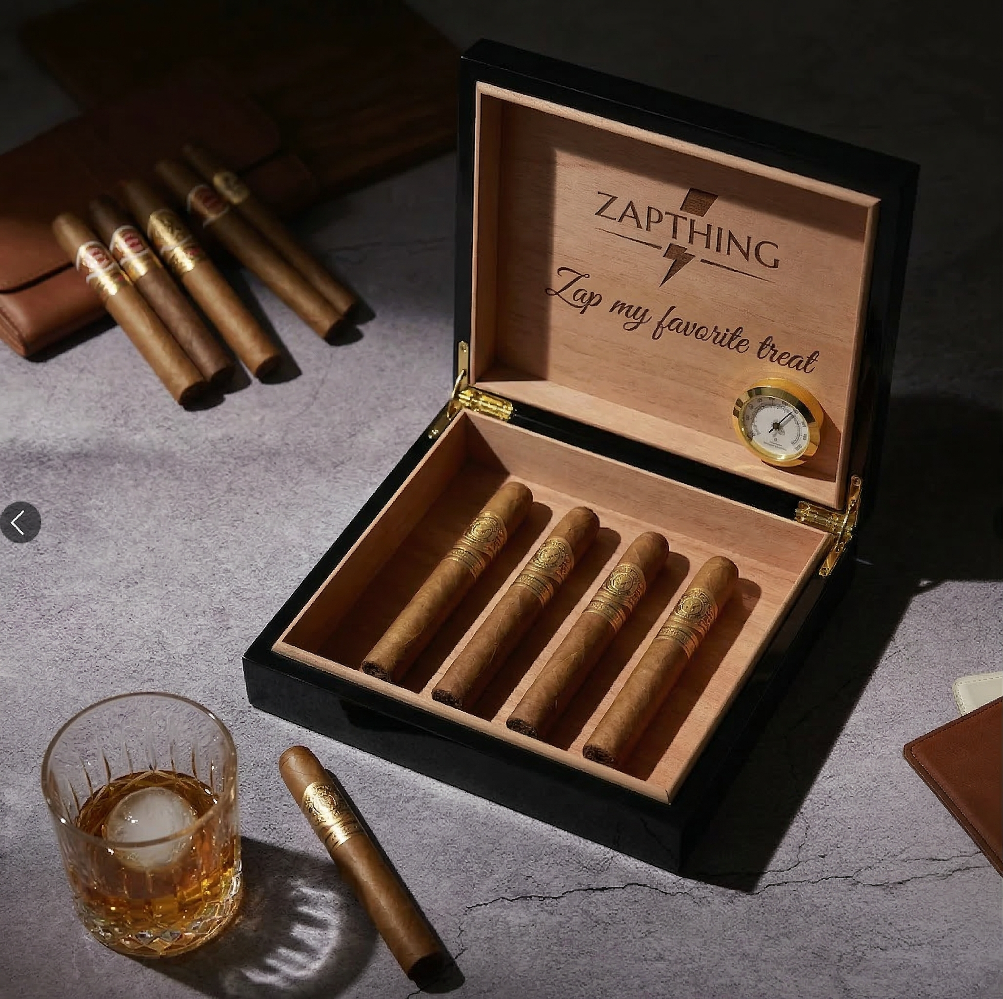 Zapthing Humidor - Dual Logo