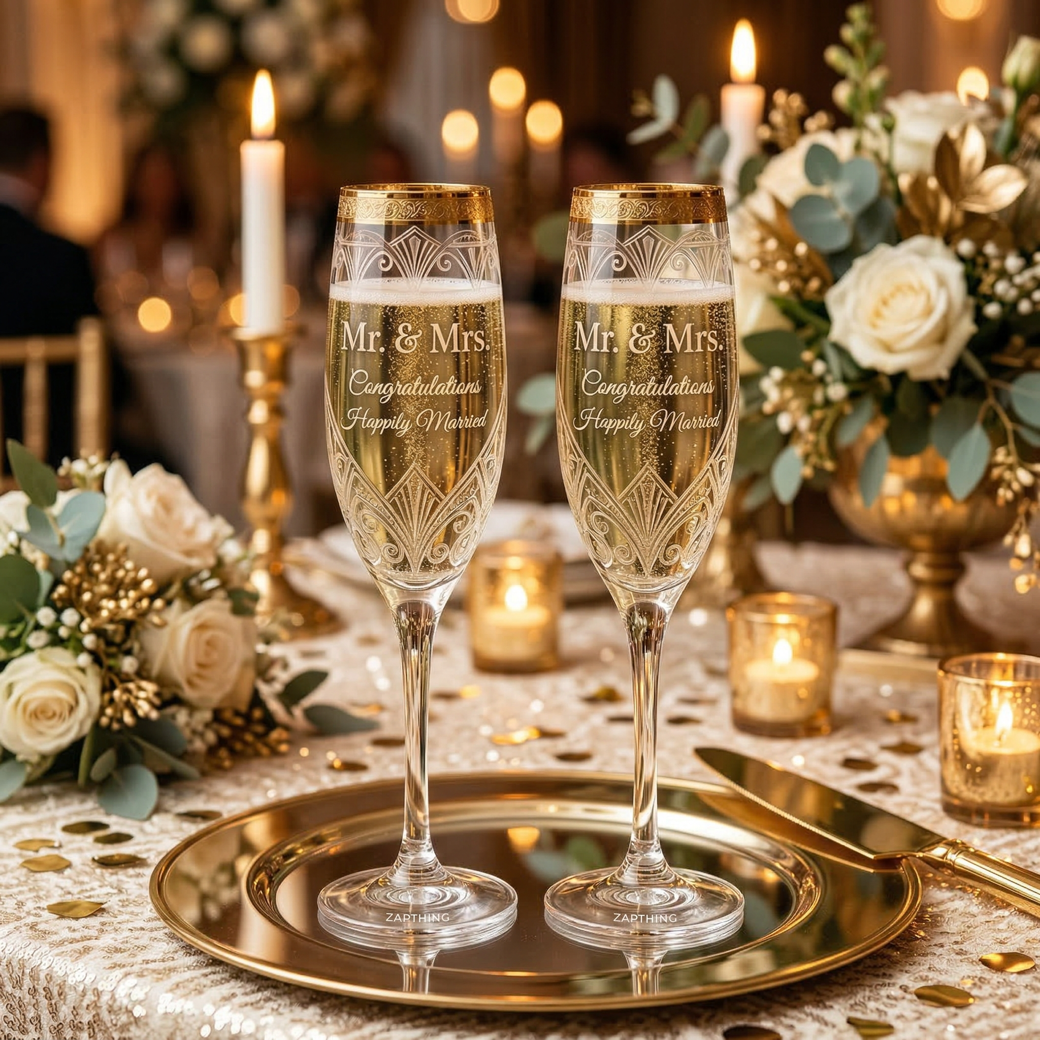 Zapthing Gold-Rimmed - Art Deco